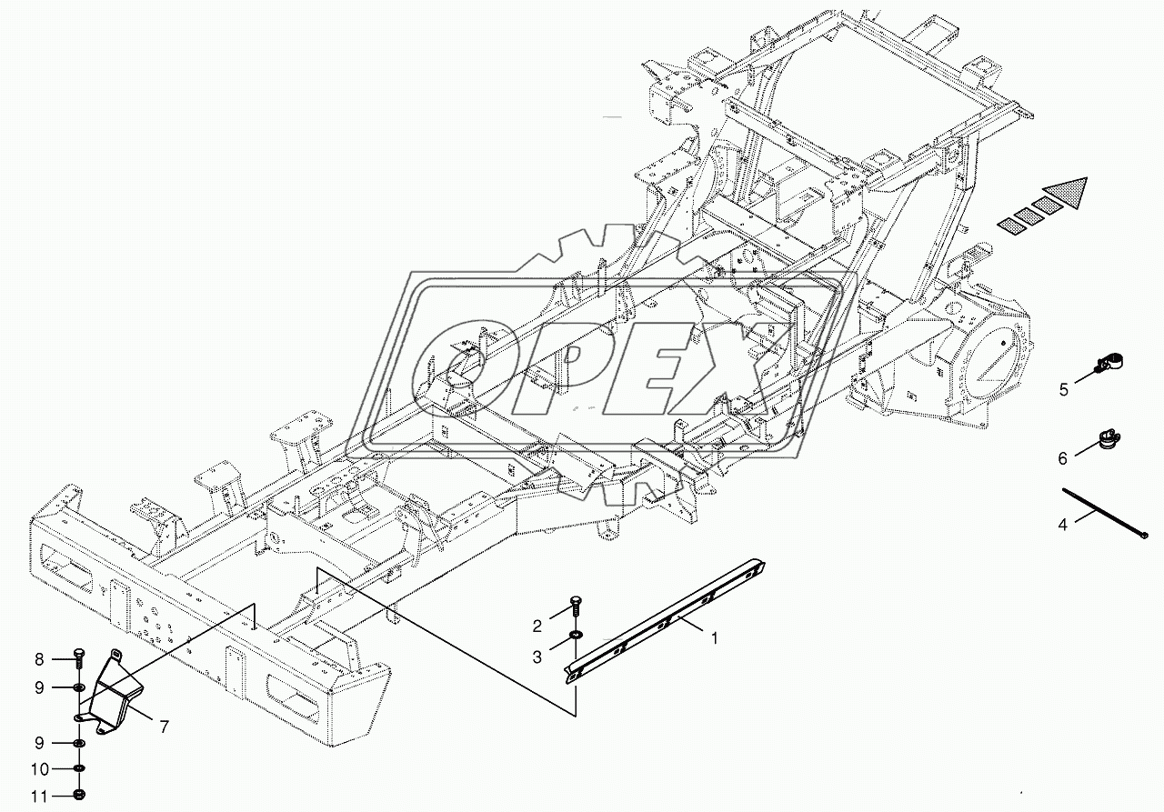 Wiring harness fastening