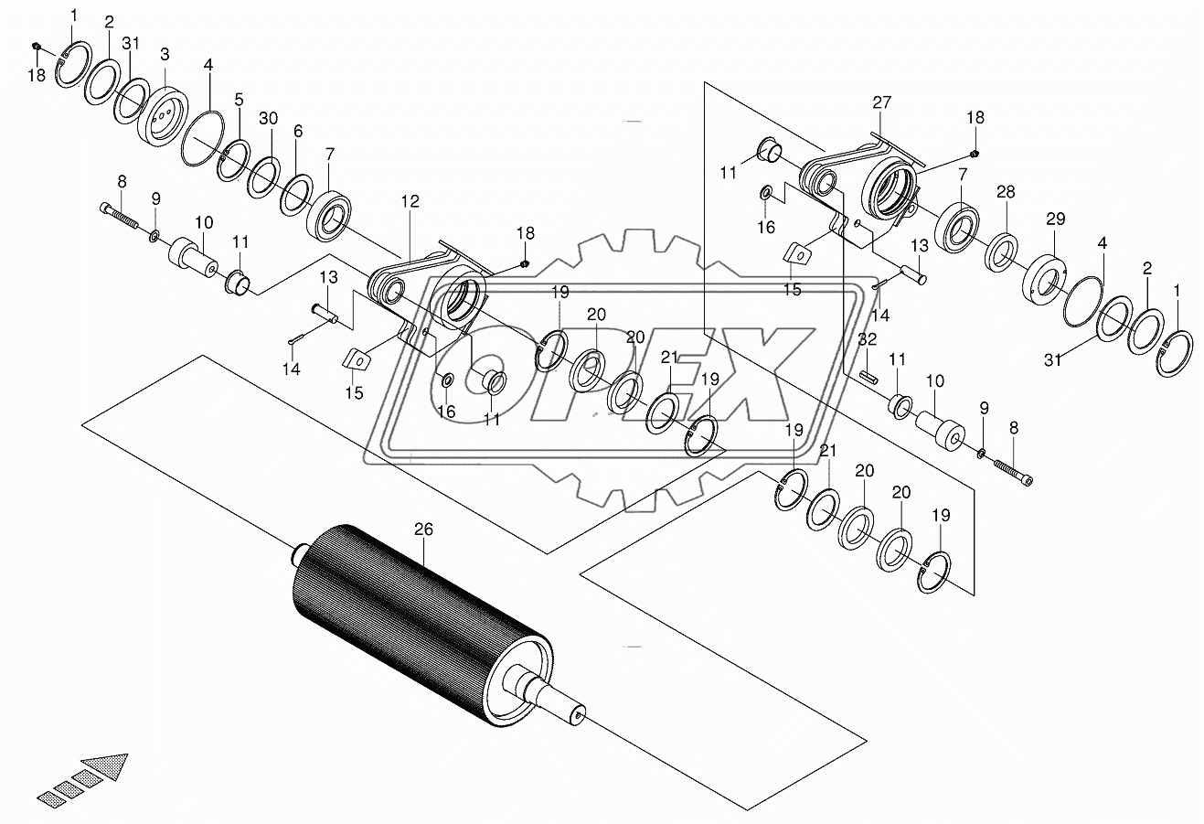 Roller front