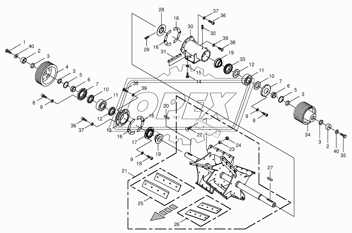 Discharge accelerator/bearing