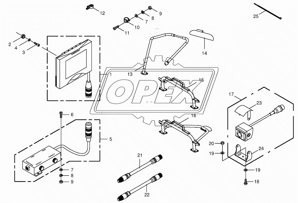 Camera surveillance/Rear view mirror