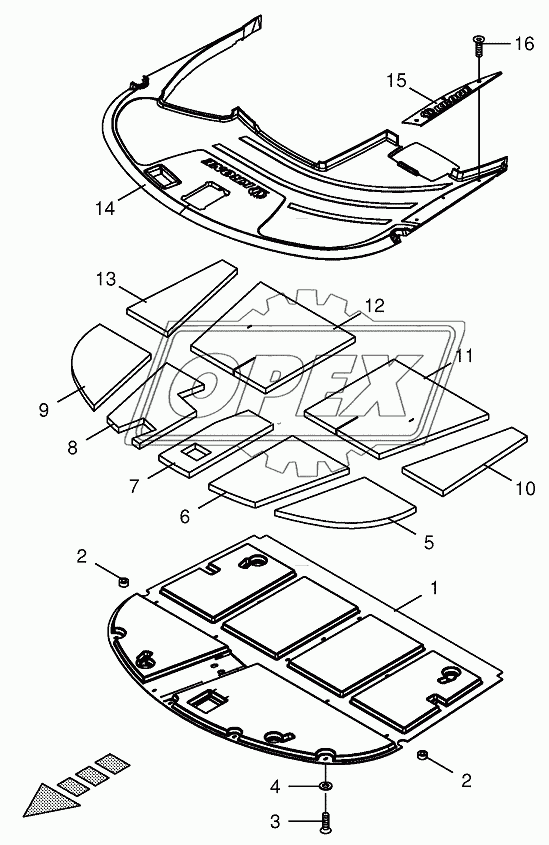 Cab-Sound deadening