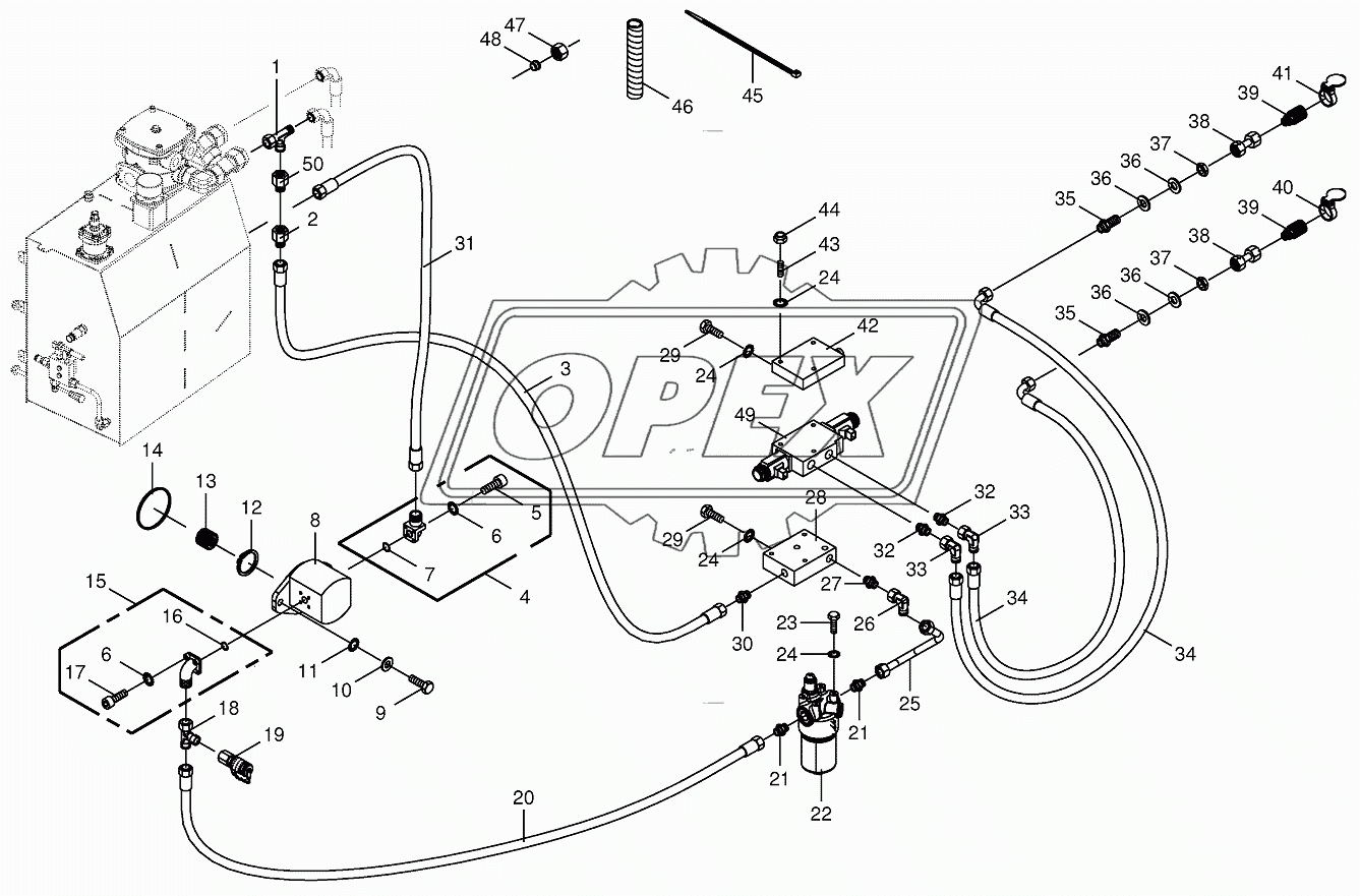 Hydraulics-additive connection back 1