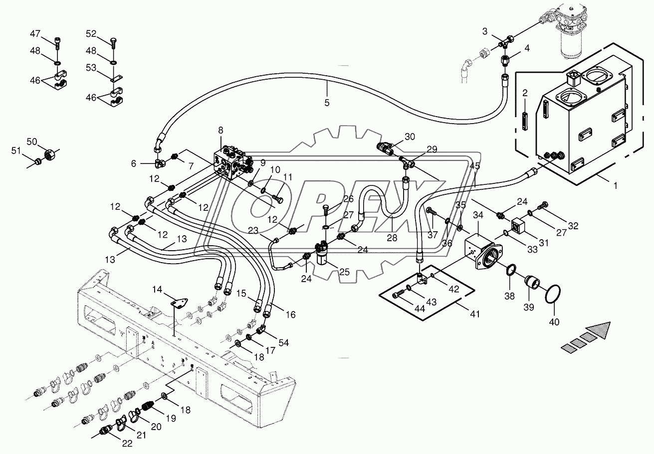 Hydraulics-additive connection back 2