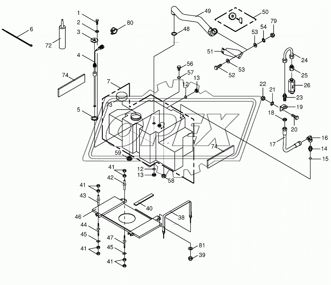 Аdditional tank for silage agent system