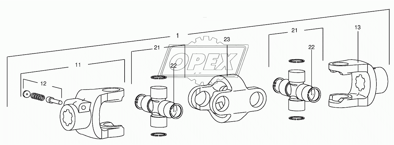 Doule universal joint