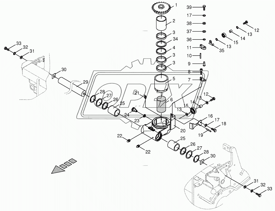 Sharpening device drive