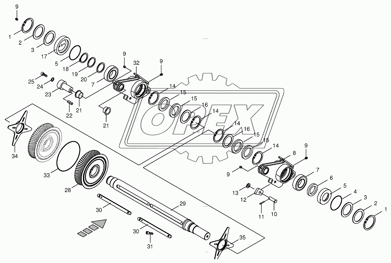 Disc roller-front