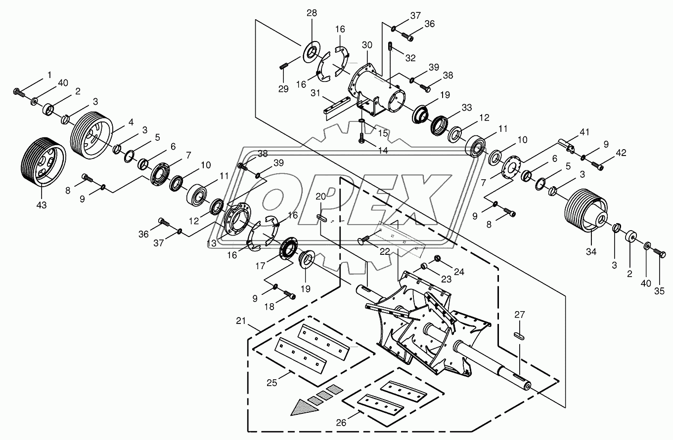 Discharge accelerator/bearing