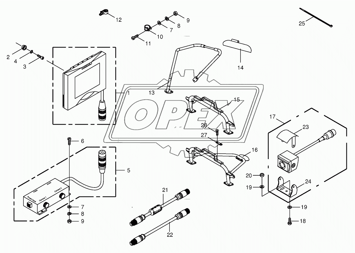 Camera surveillance/Rear view mirror