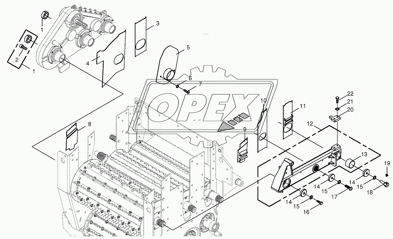 Тoр feed roller bearing