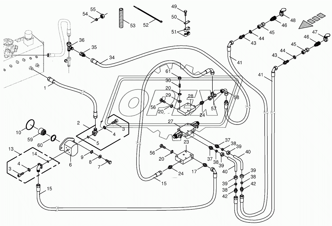 Hydraulics-additive connection back 1