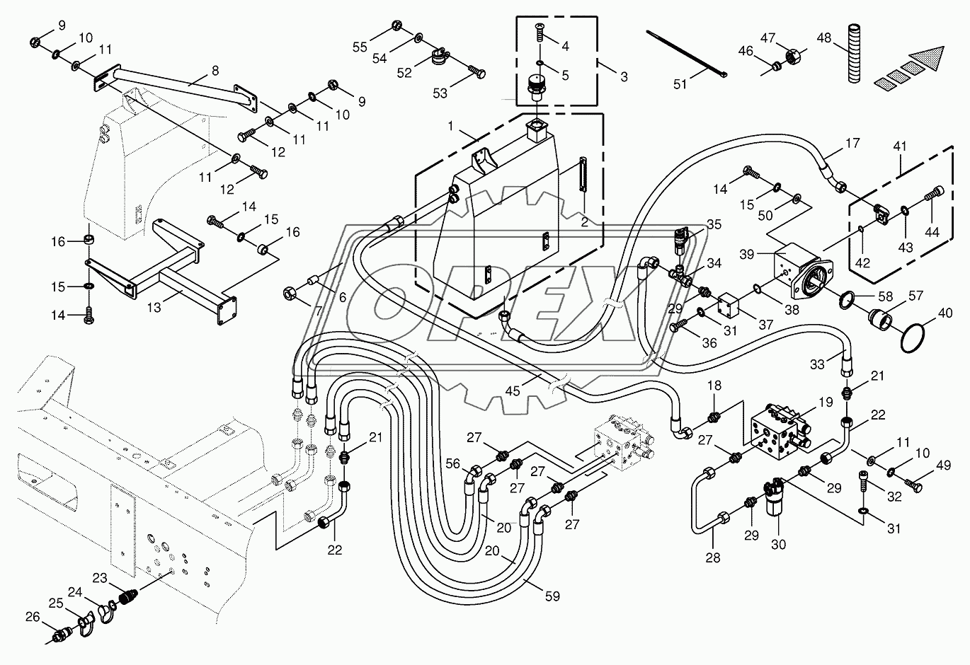 Hydraulics-additive connection back 2