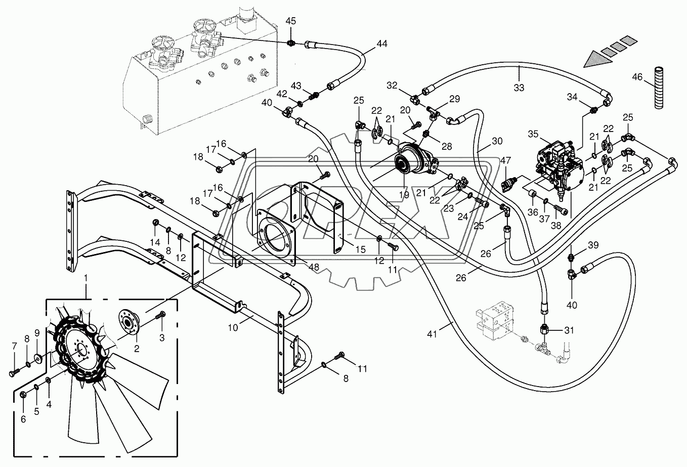 Ventilator wheel/Drive