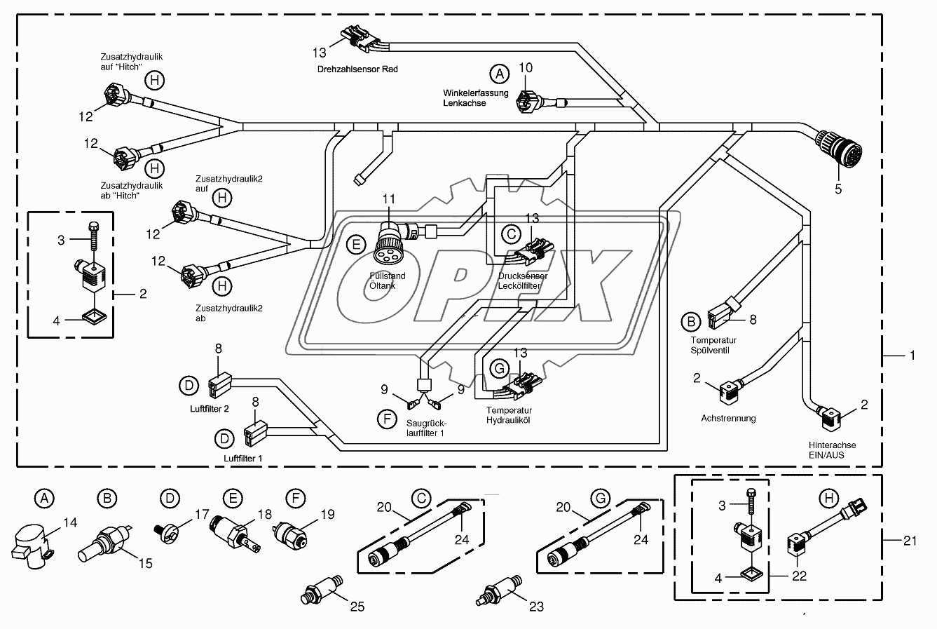 Wiring Harness-rear/drive valve