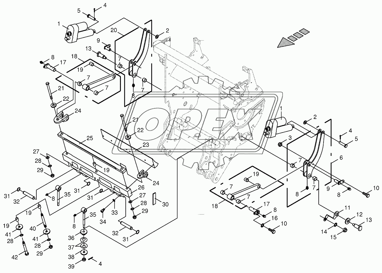 Shear bar adjustment