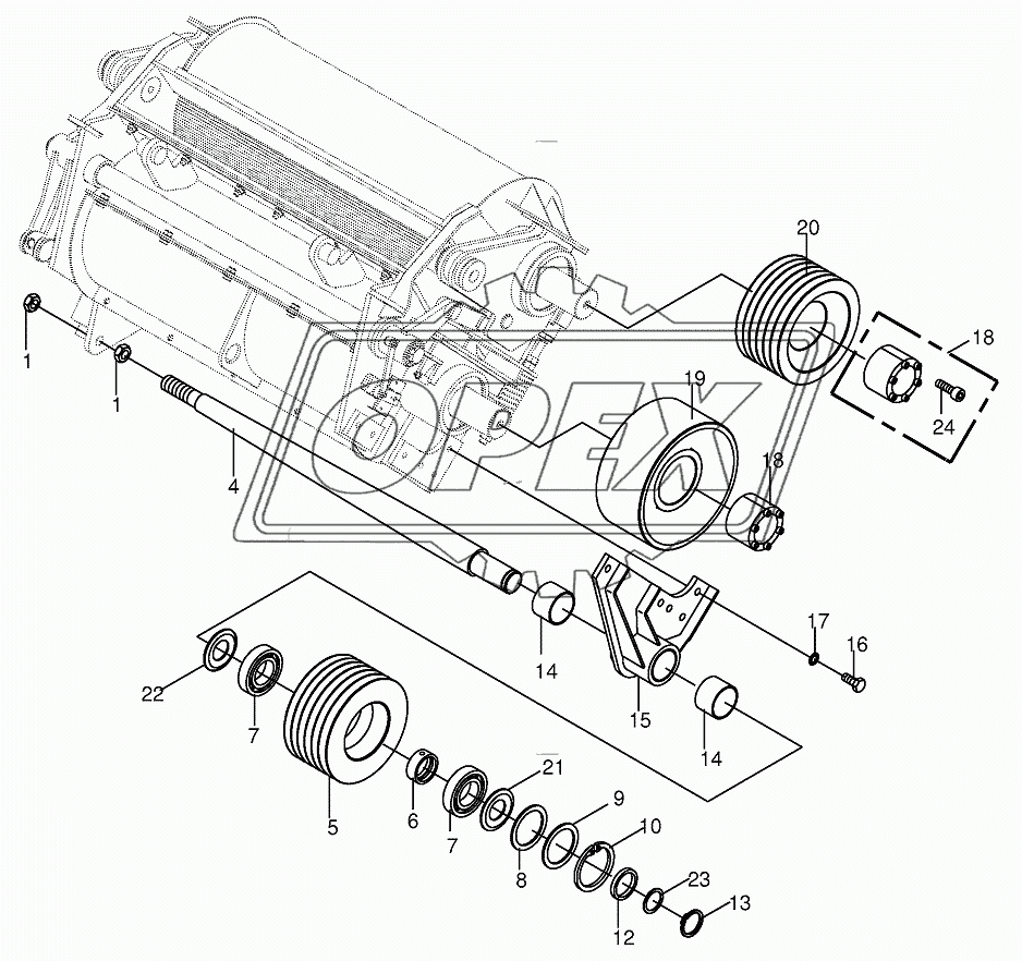 Pulley for changing directions