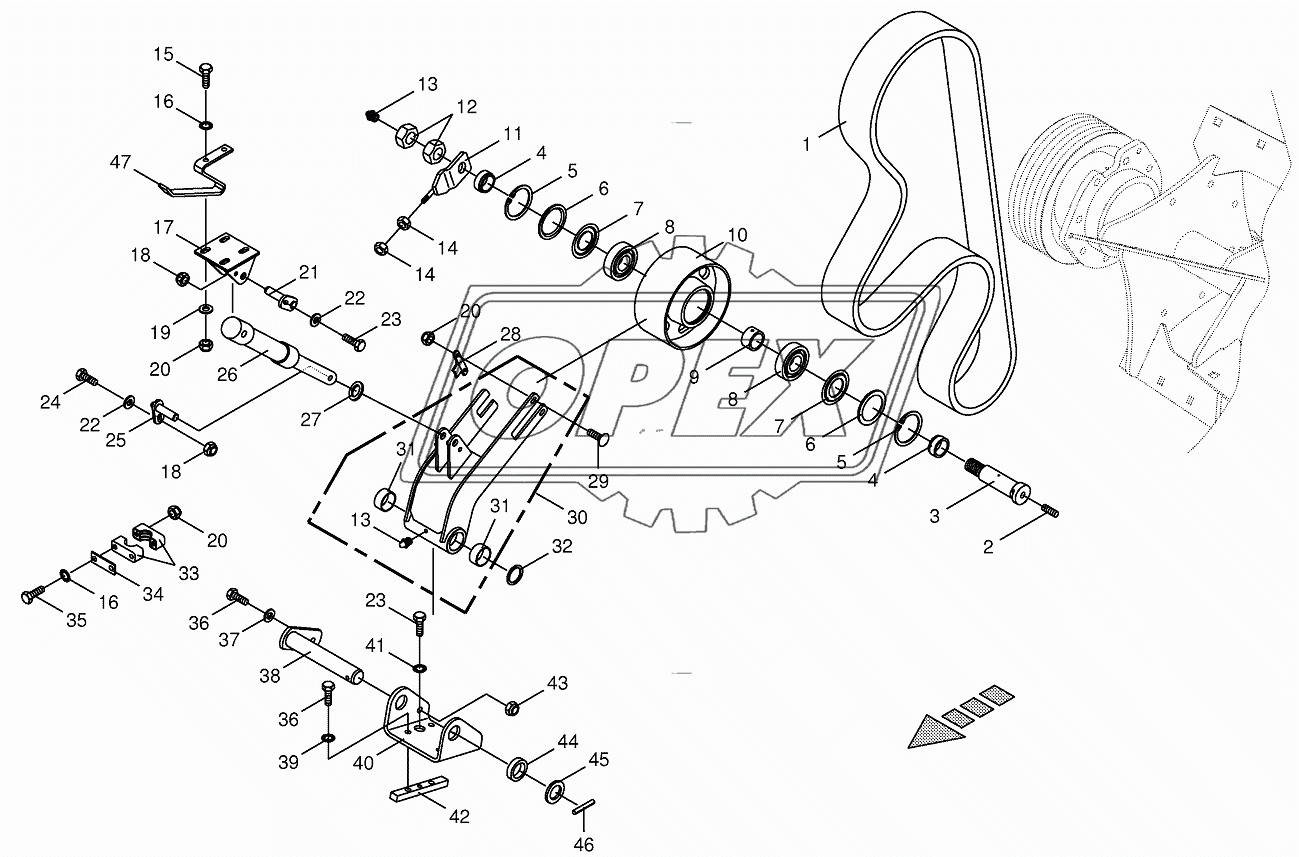 Cracker drive/tensioning device 1