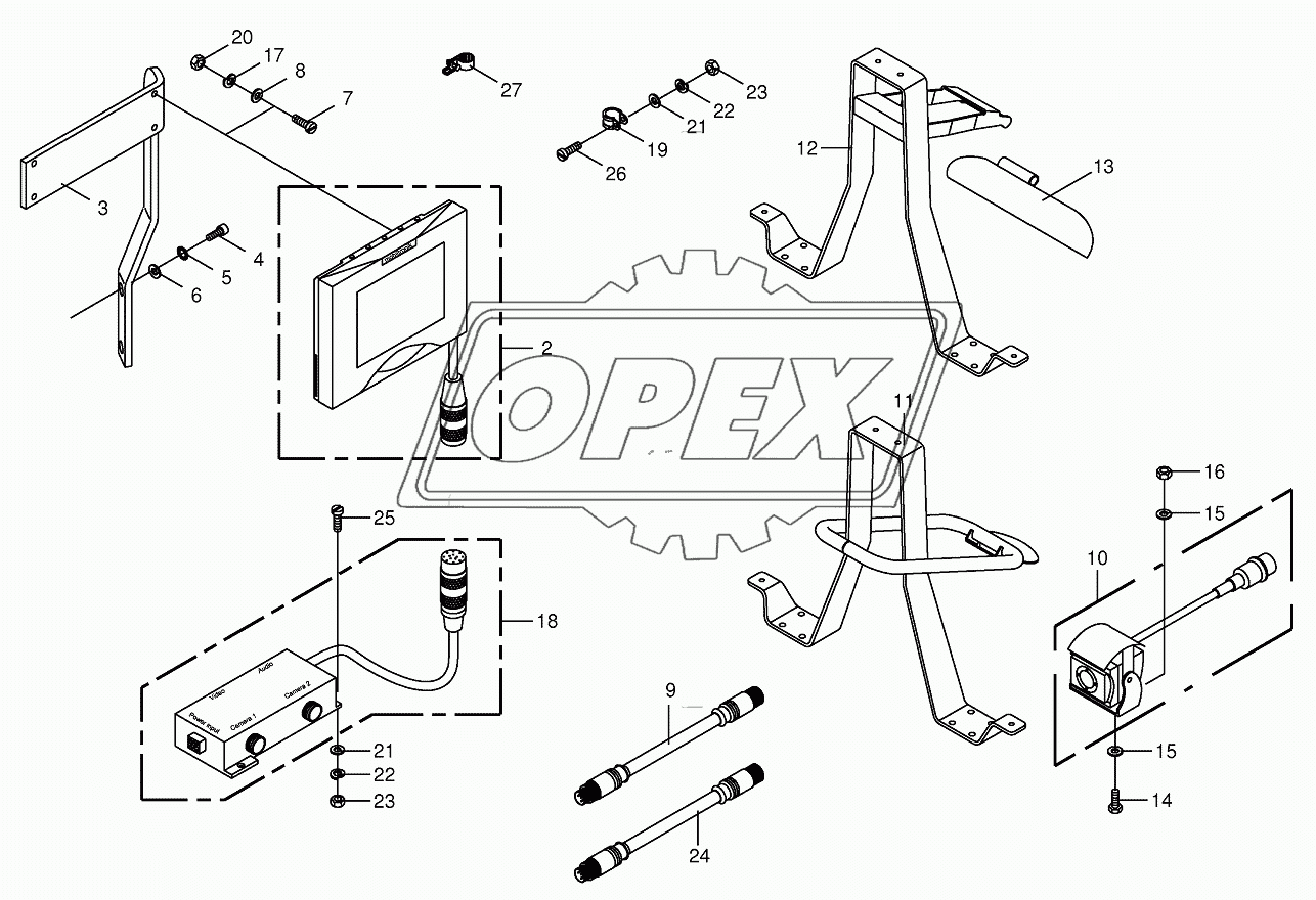 Camera surveillance/Rear view mirror