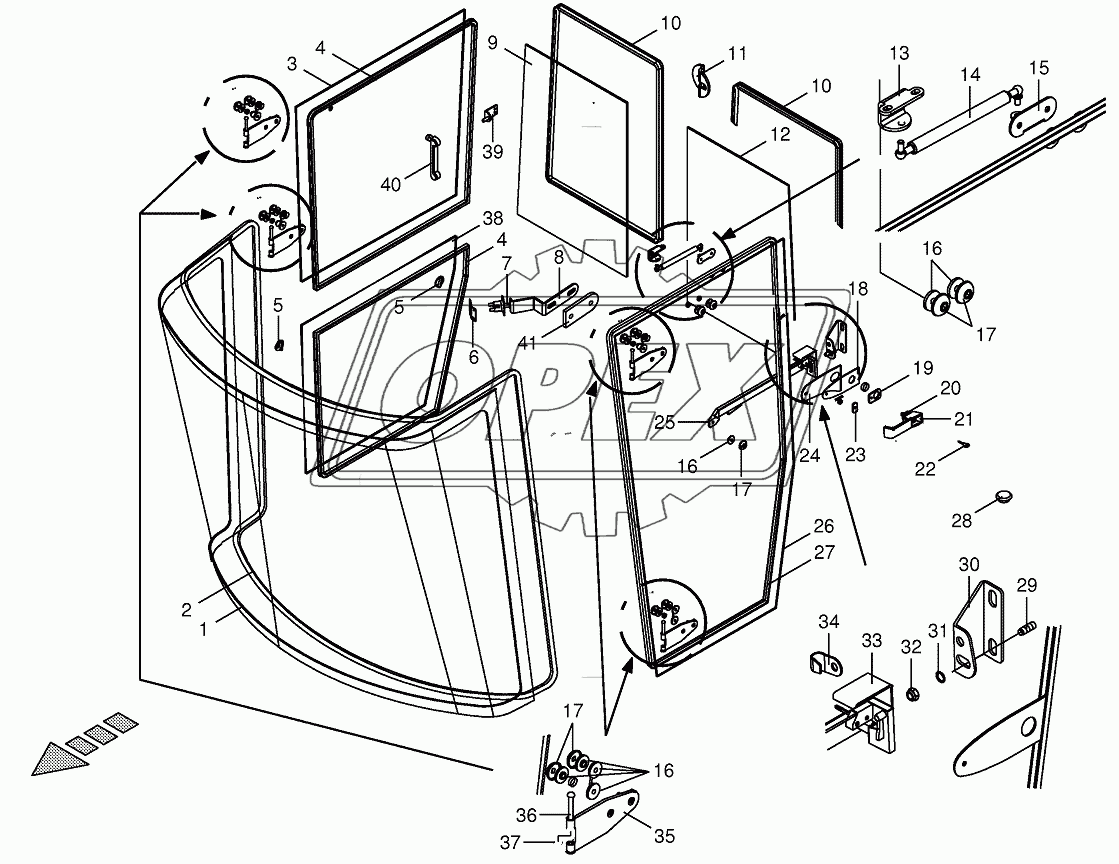 Cab-glazing