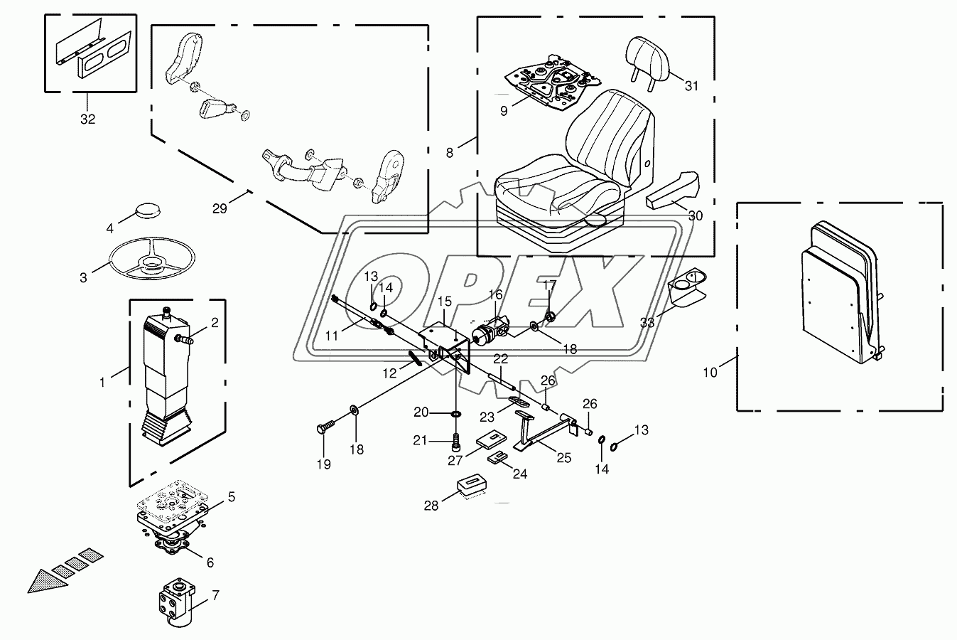 Steering columm