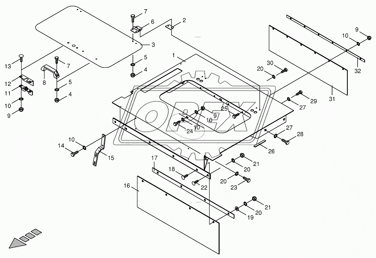 Cover-Feeder Housing