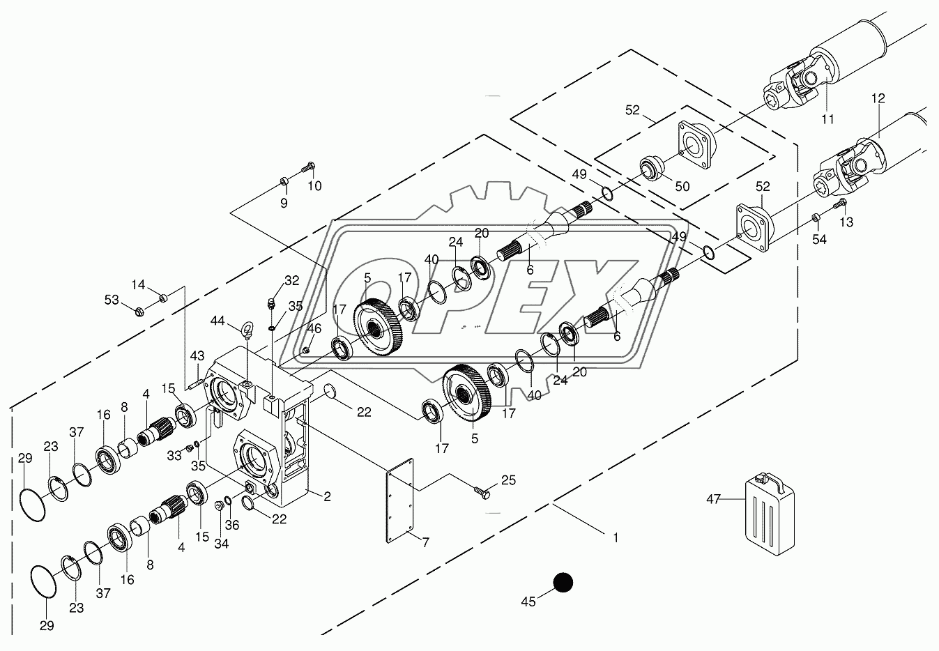 Auxiliary gearbox/Drive