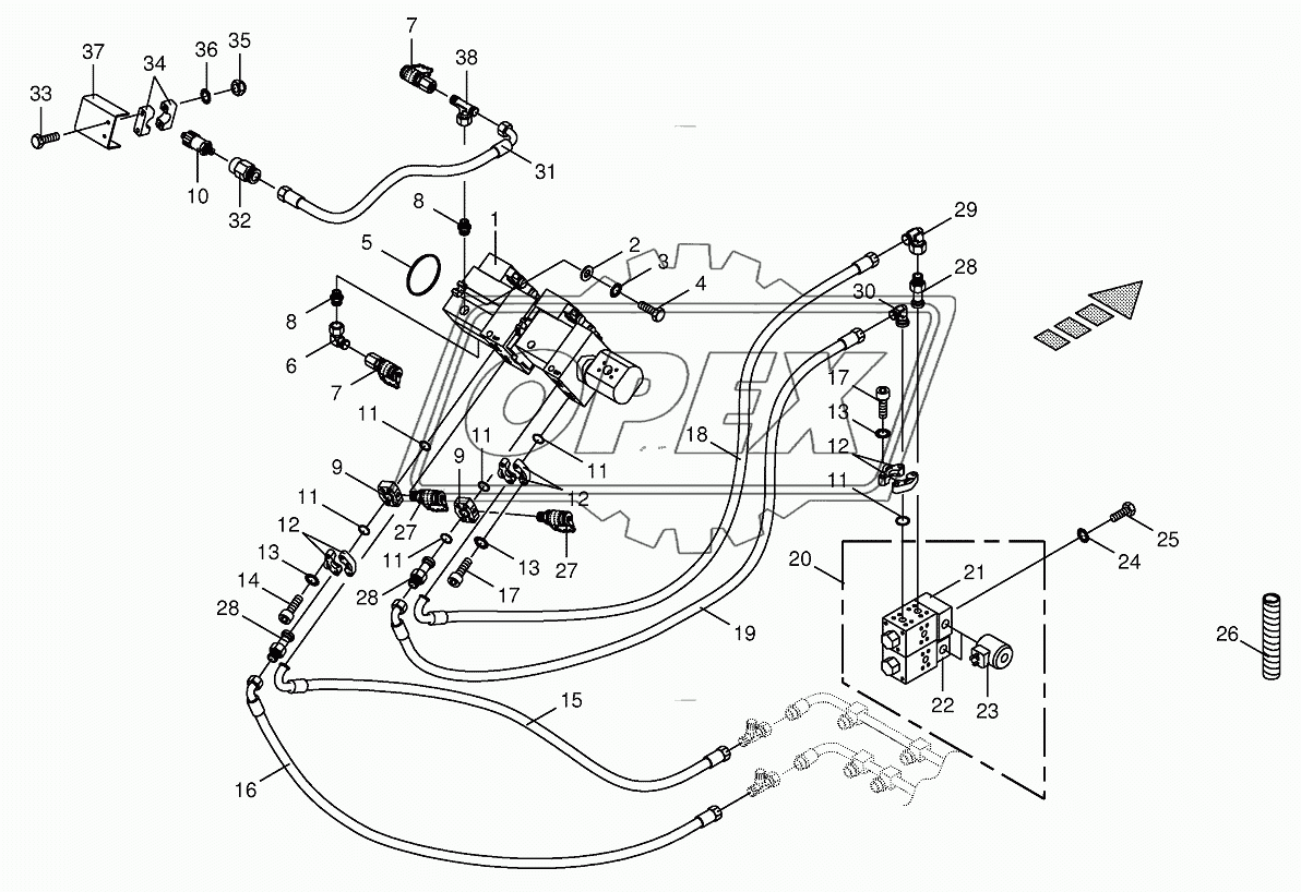 Traction drive pump