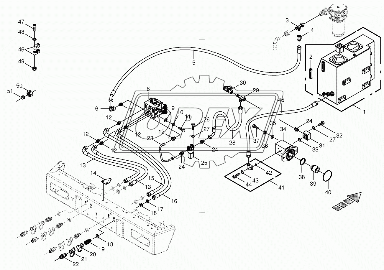 Hydraulics-additive connection back 2