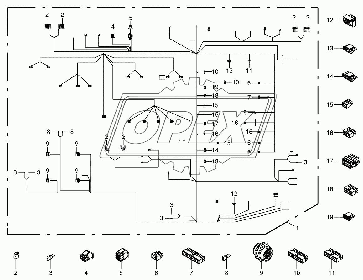 Wiring loom-cab 2