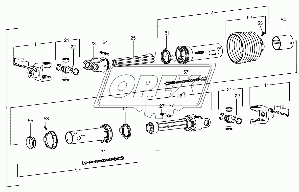 P.T.O shafts-roller drive 1