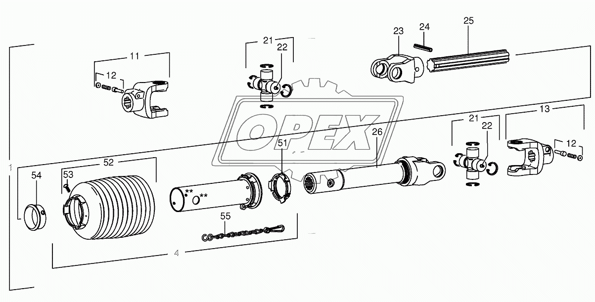 P.T.O shafts-roller drive 2