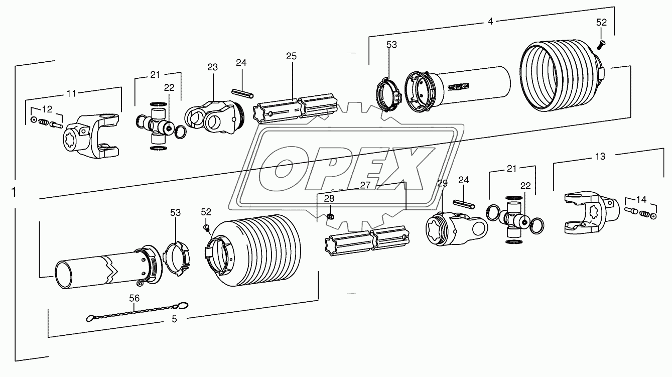 P.T.O shafts-drive-Pick-up