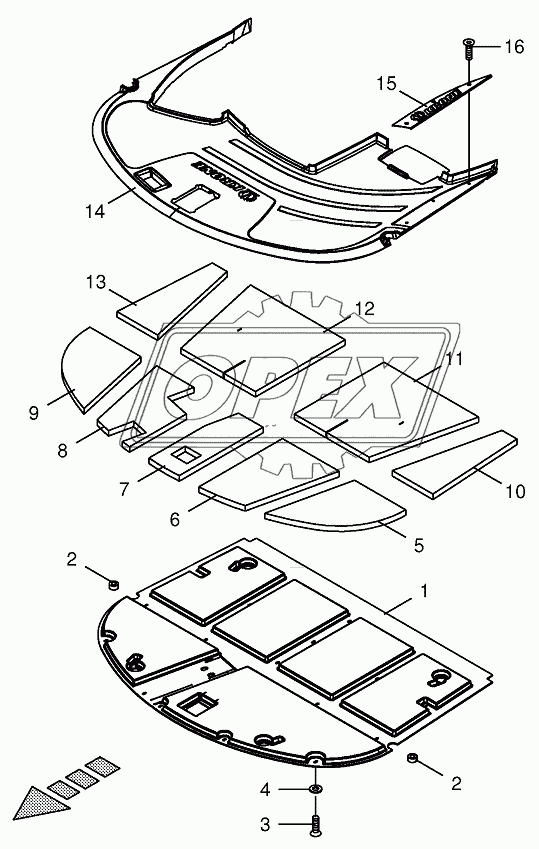 Cab-Sound deadening