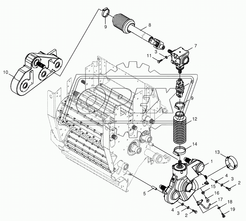 Drive - feed rollers