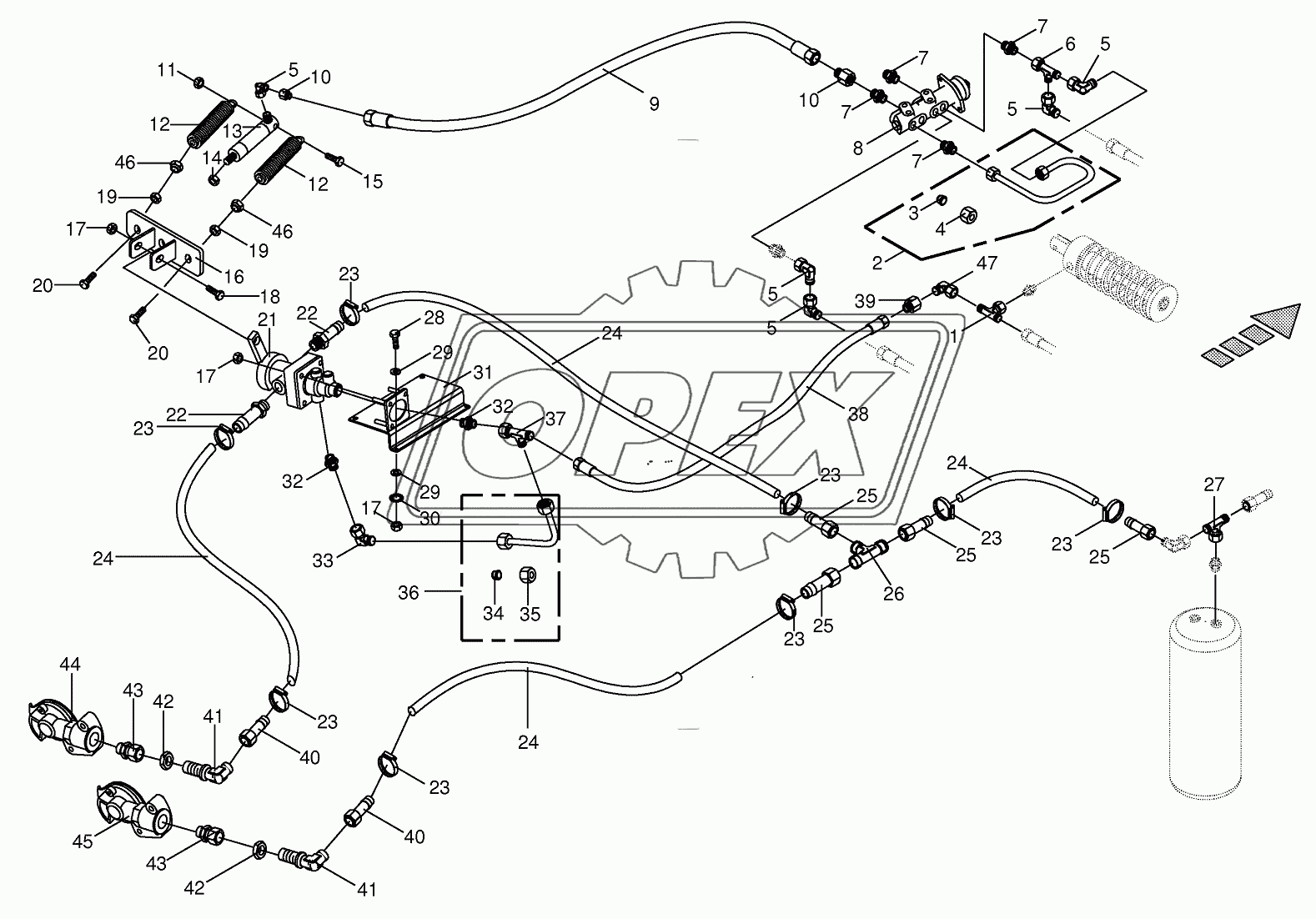 Additive connection for trailer 833001 - 853000