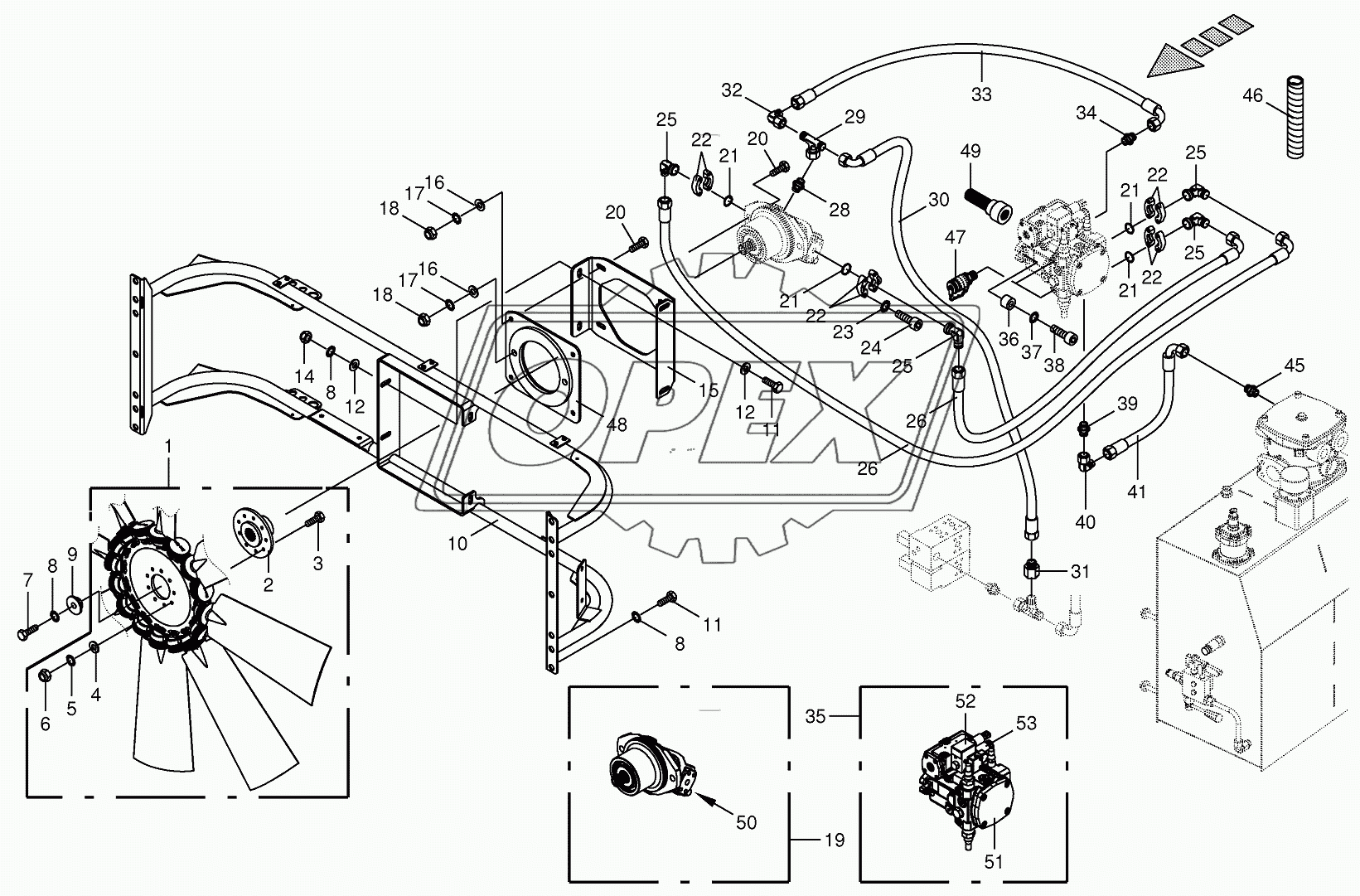 Ventilator wheel/Drive