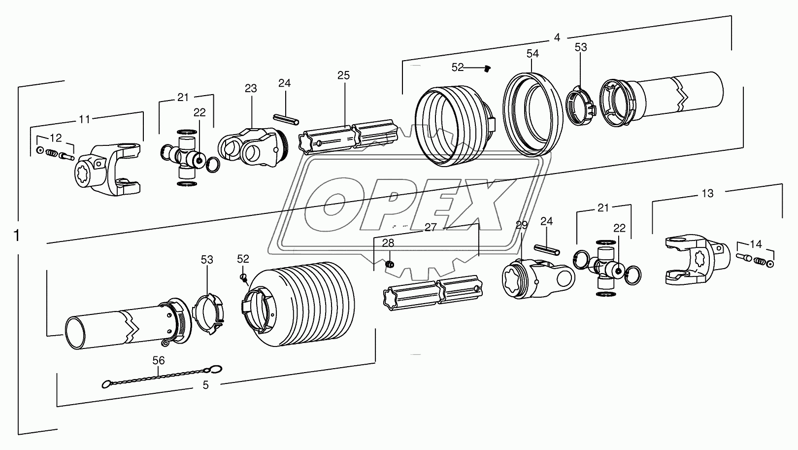 P.T.O shafts - drive - Pick-up