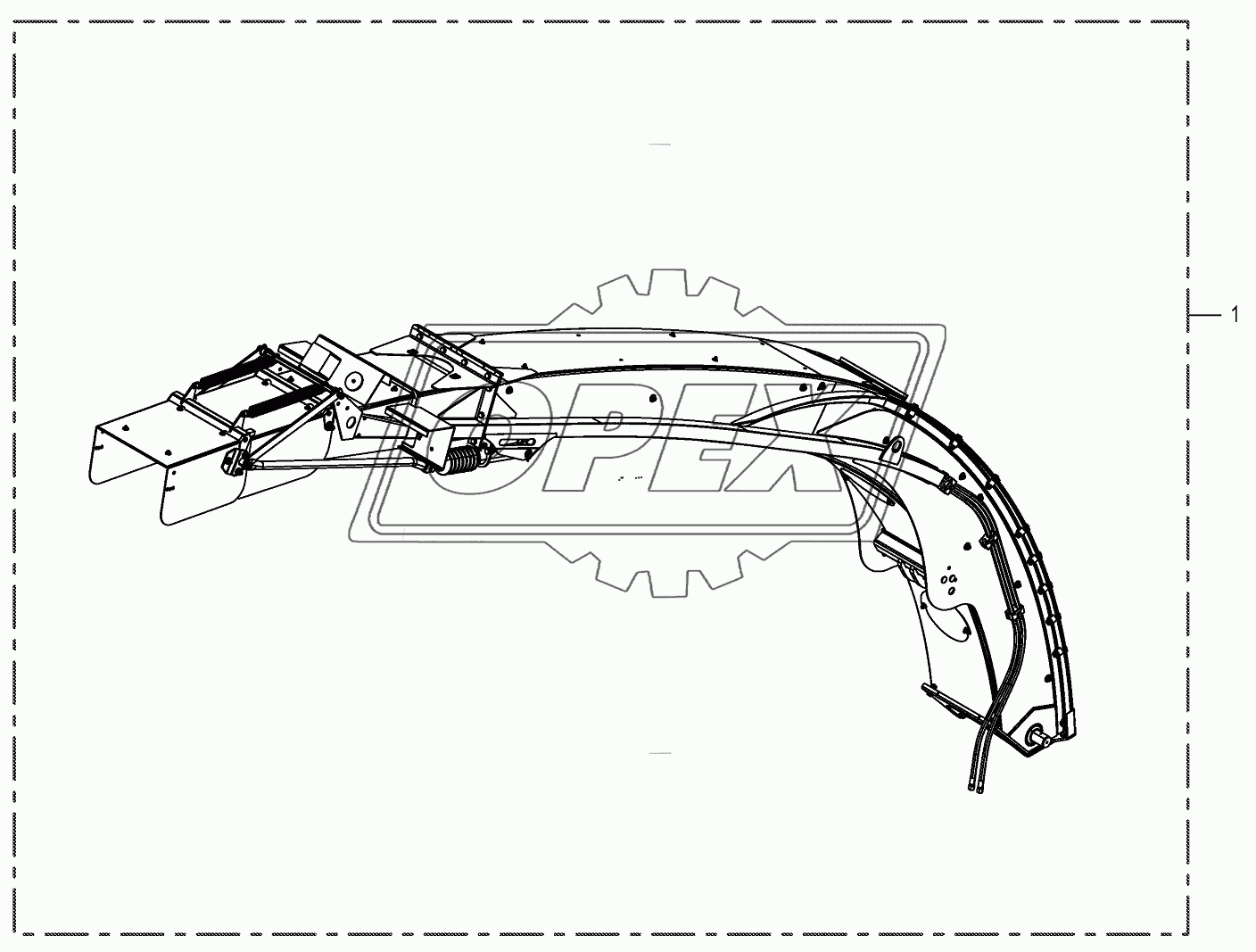 Discharge chute assembl.