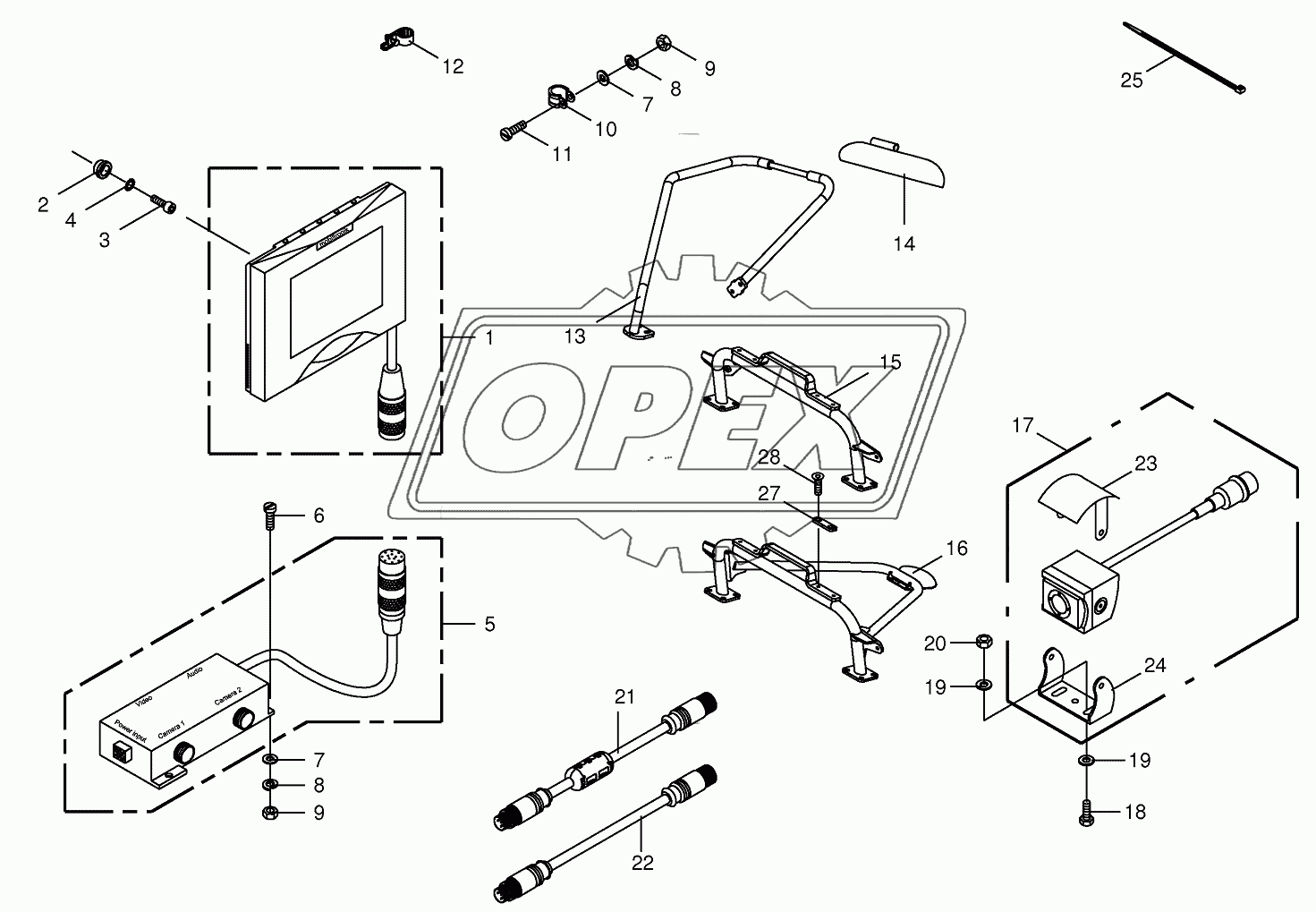 Camera surveillance/Rear view mirror