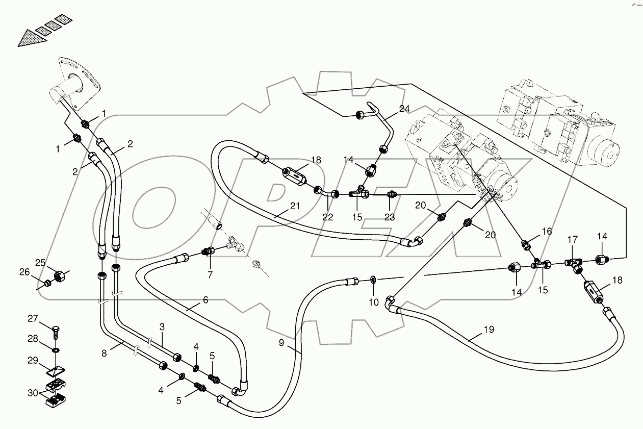 Hydraulics-sieve drive-BIG X 1000