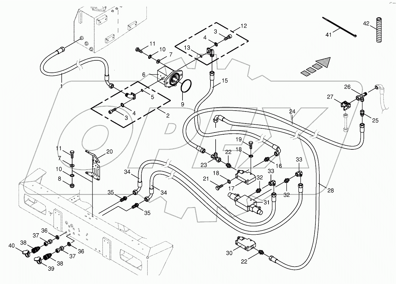 Hydraulics-additive connection back 742612-750480