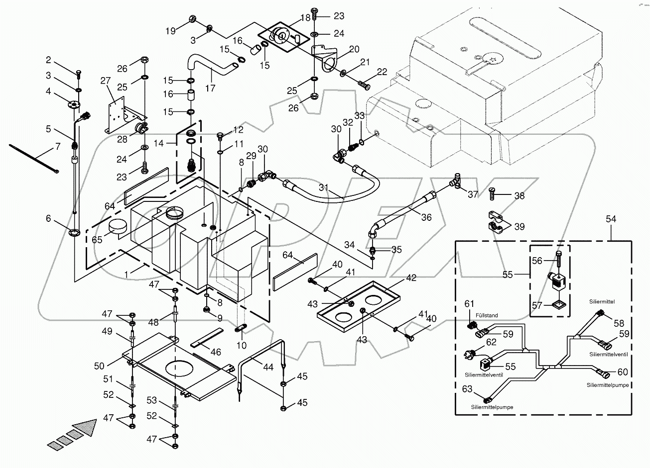 Auxiliary tank 701805-745500