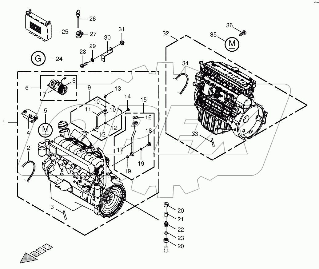 Diesel engine-BIG X 800 721171-750480