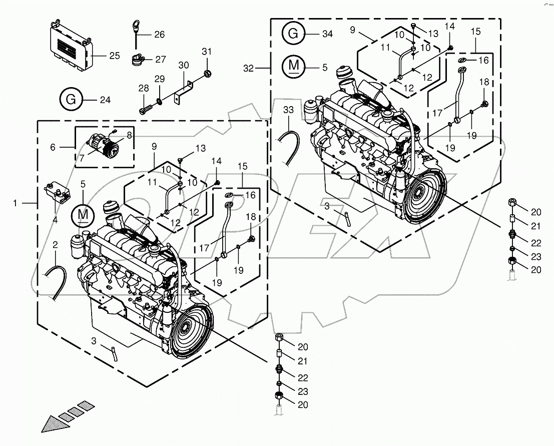 Diesel engine-BIG X 1000 721171-750480