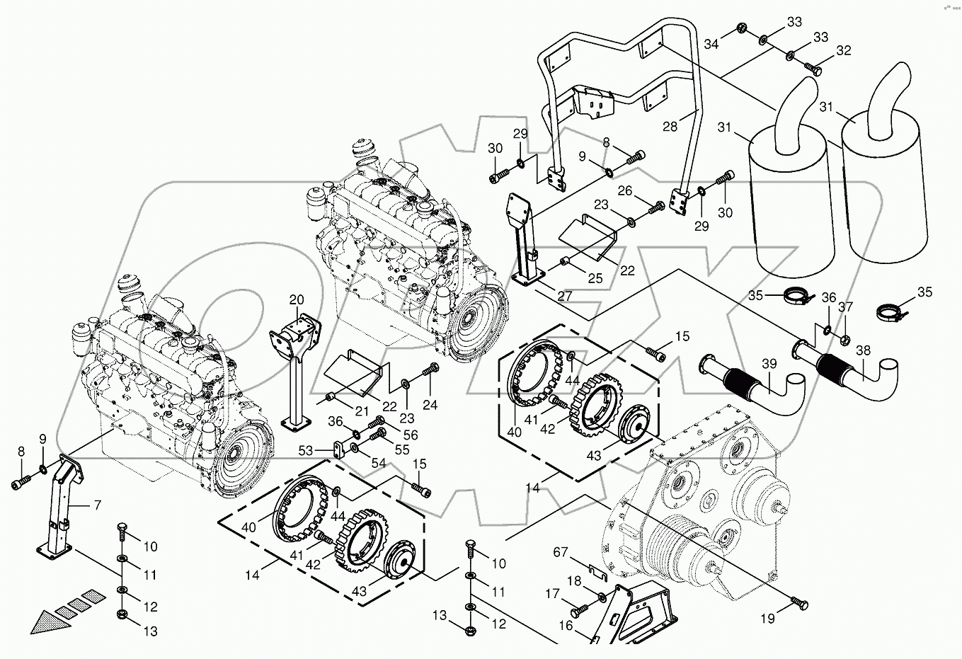 Clutch/Silencer -BIG X 1000 721171-750480