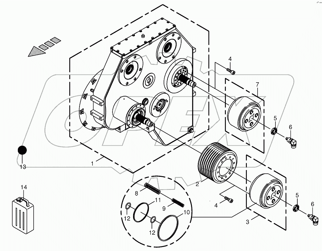 Motor output gear 701805-721170