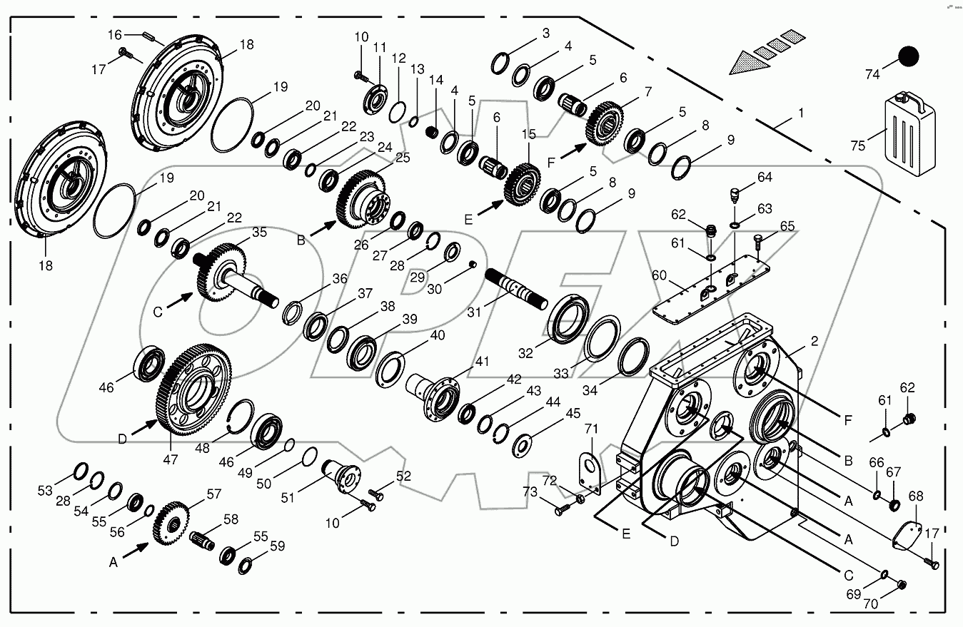 Motor output gear 721171-750480