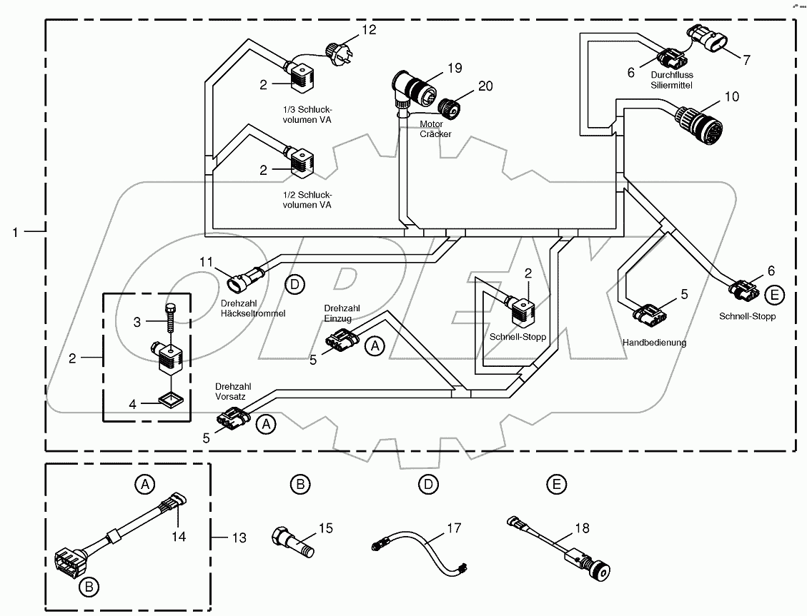 Wiring Harness-lateral left 742662-750480