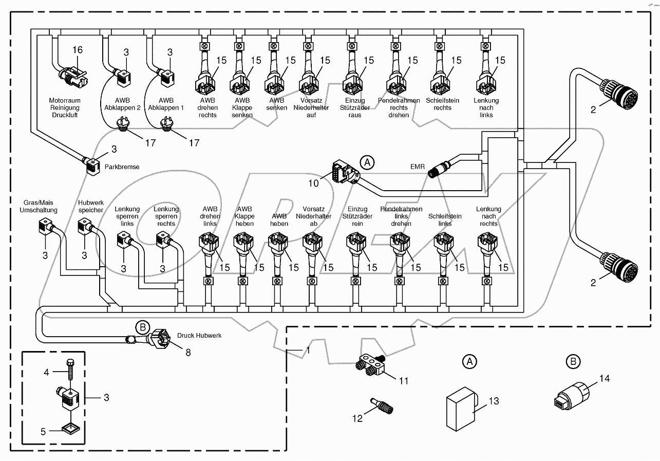 Wiring Harness-valve block