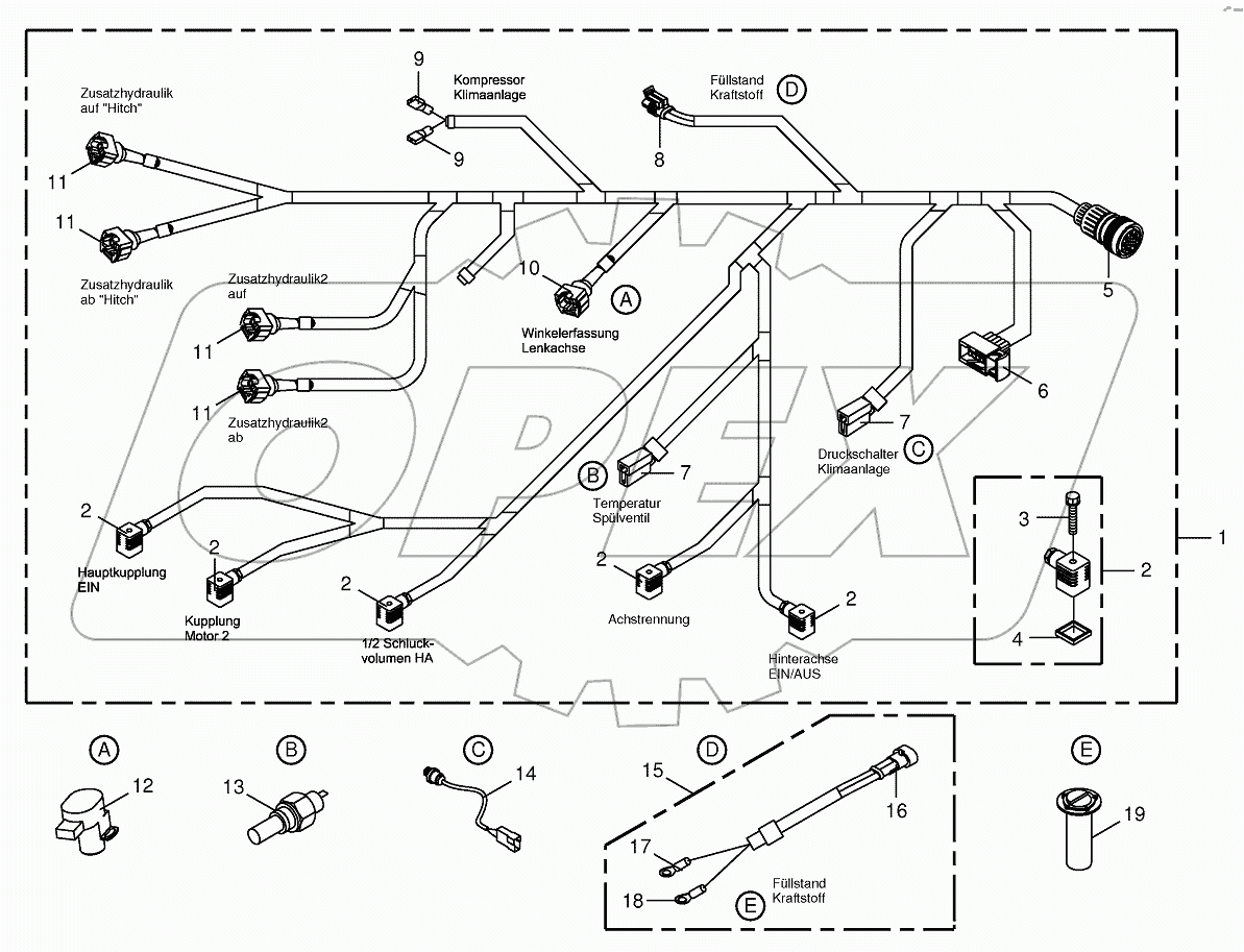 Wiring Harness-rear/drive valve